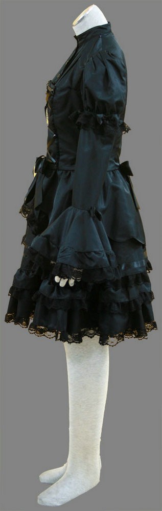 image_black_long_sleeves_cotton_bow_gothic_lolita_dress-03