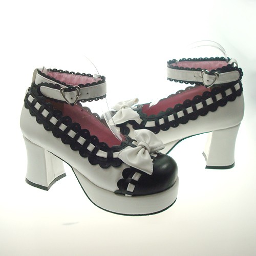 image_white_black_2.9_heel_high_cute_synthetic_leather_round_toe_bowknot_platform_girls_lolita_shoes07